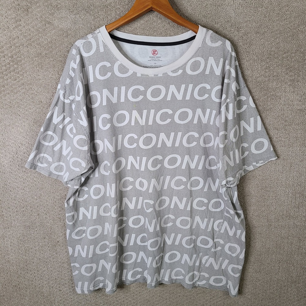 Sacred Crown Shirt Mens 5XL Gray Graphic Iconic All Over Print Short‎ Sleeve
